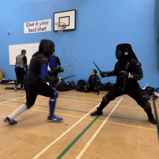 Olgun Tiltay learning dagger from Cosmas Cieplak-Mayr von Baldegg HEMA instructor in Ausardia
